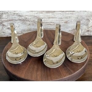 WMF Cromargan Happy Spoons Stainless Appetizer RARE Hors Doeuvre Lot of 4